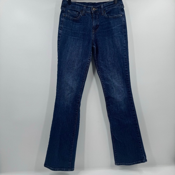 Levis Strauss Jeans Women 28x31 Blue Denim Bootcut Mid Rise 90s Y2K Stretch - Picture 1 of 13